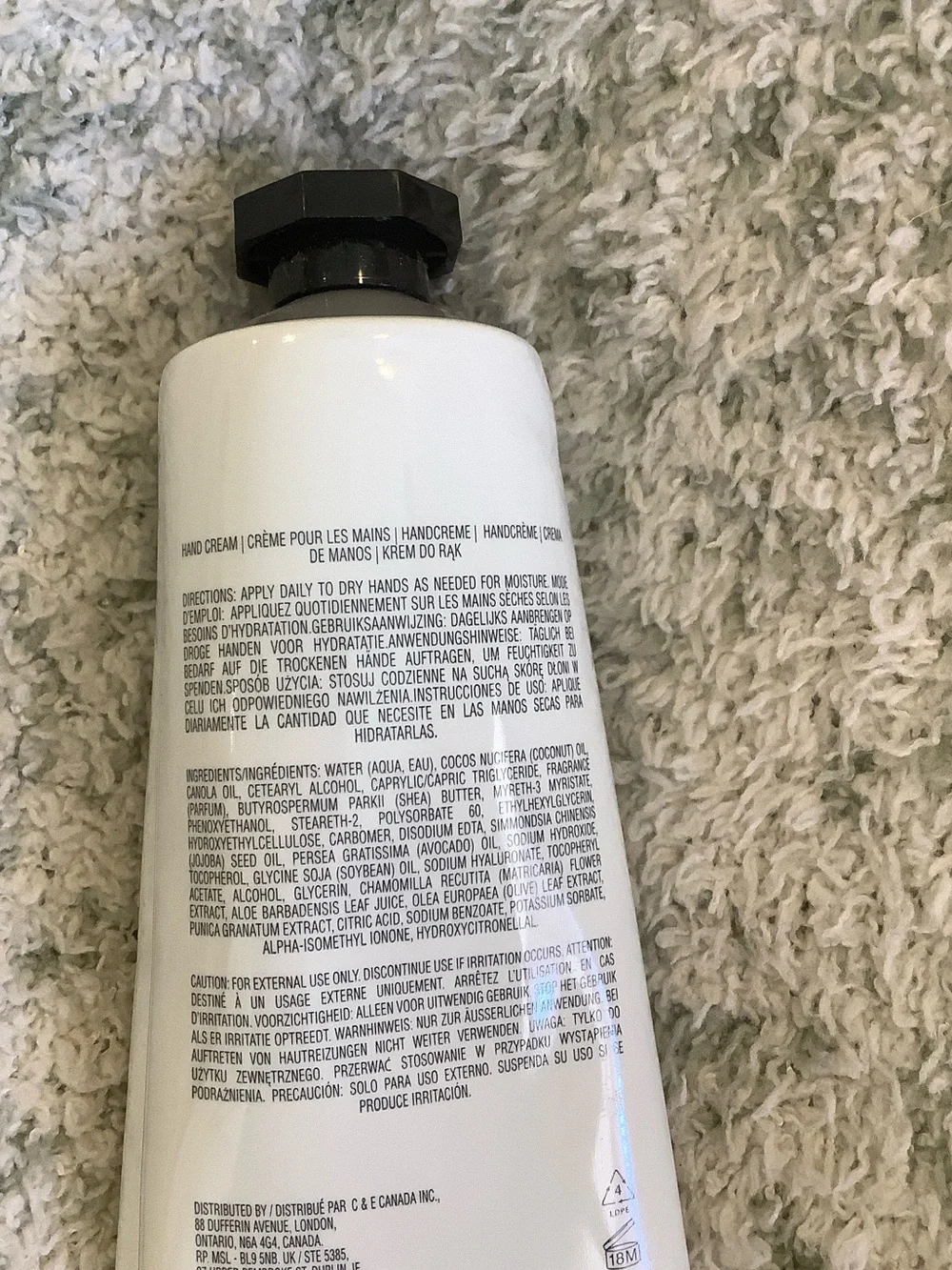 Crabtree & Evelyn Scented Vanilla & Shea Butter Hand Therapy Hand Cream NWT 3.5